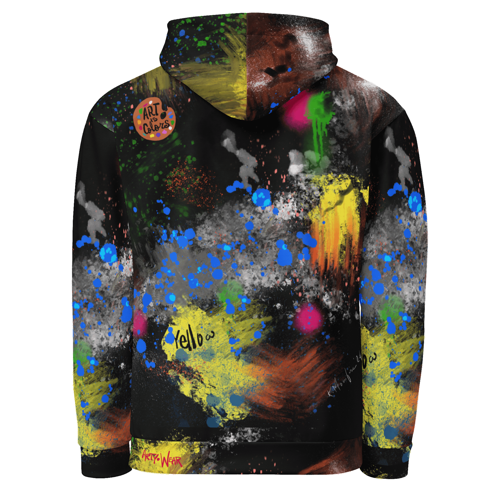 SplatterWear 'Color Splash' Unisex Art Hoodie product image (3)