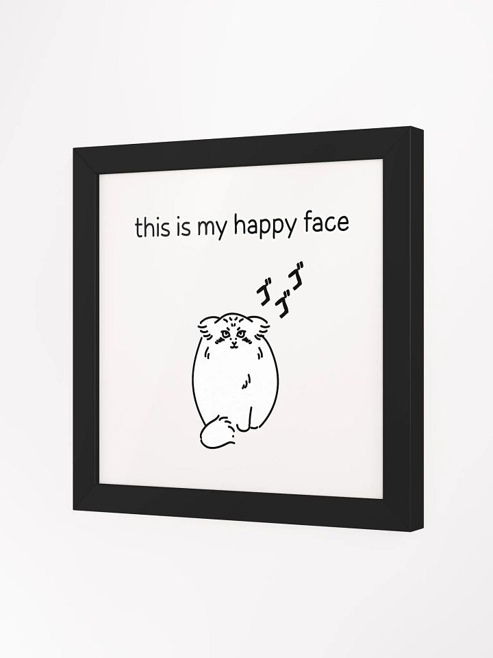This Is My Happy Face - Framed Print product image (4)