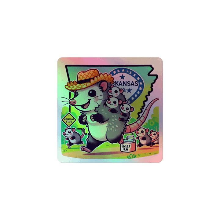 Arkansas Opossum Adventure Sticker Sheet product image (1)
