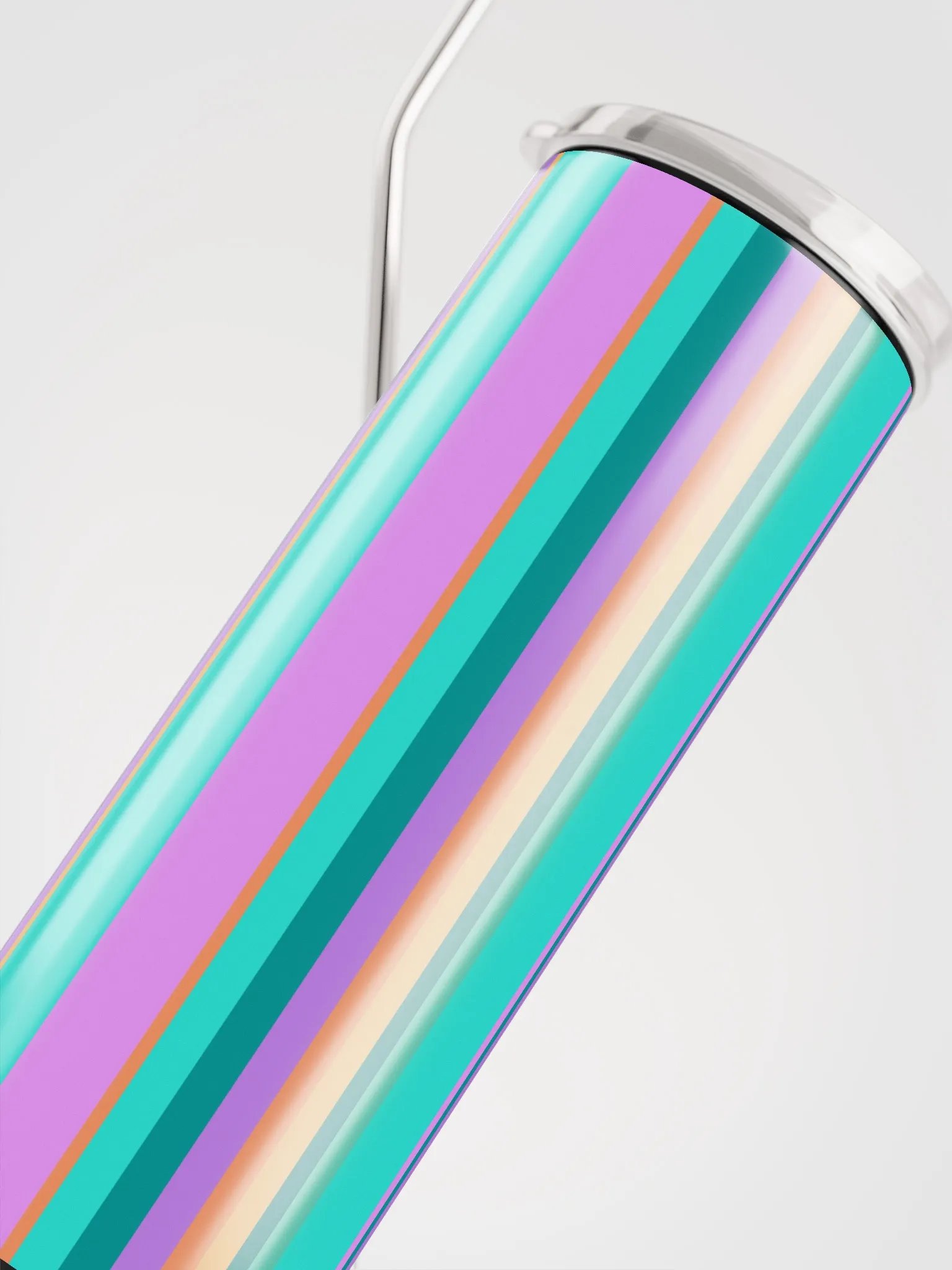Party Time! Colorful Stripes 20 oz Tumbler with Straw product image (6)