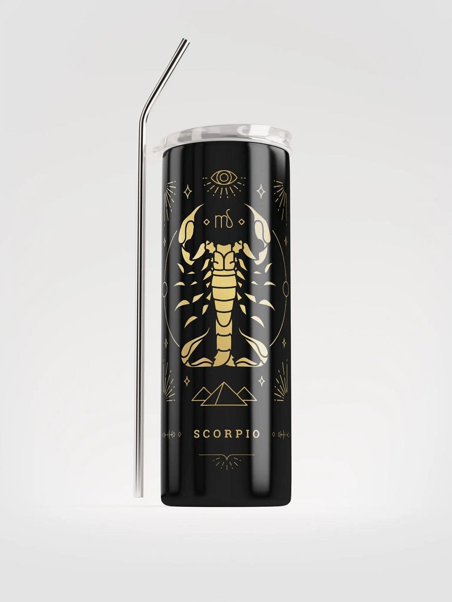 Elevate Your Spirits with our Celestial Scorpio Stainless Steel Tumbler | Eco-Friendly Elegance! product image (1)