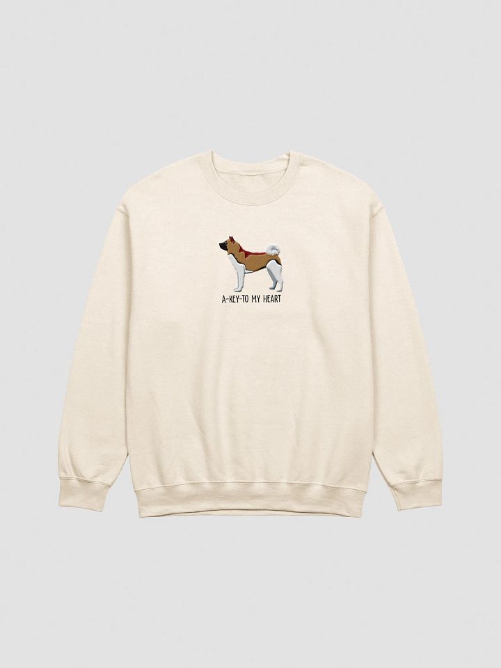 A-Key-To My Heart Sweatshirt (Embroidered) of an American Akita product image (13)