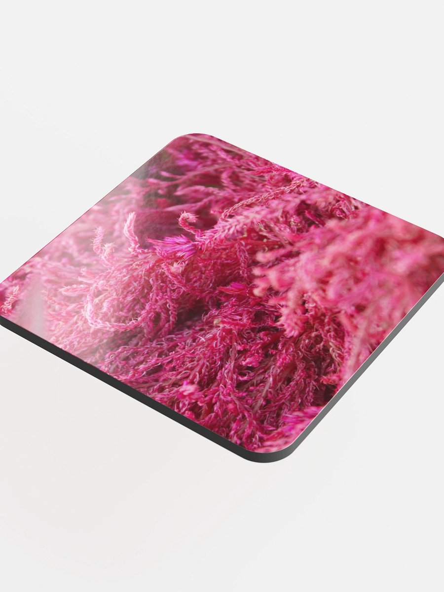 Pink Fluffy Botanical Single Coaster product image (4)