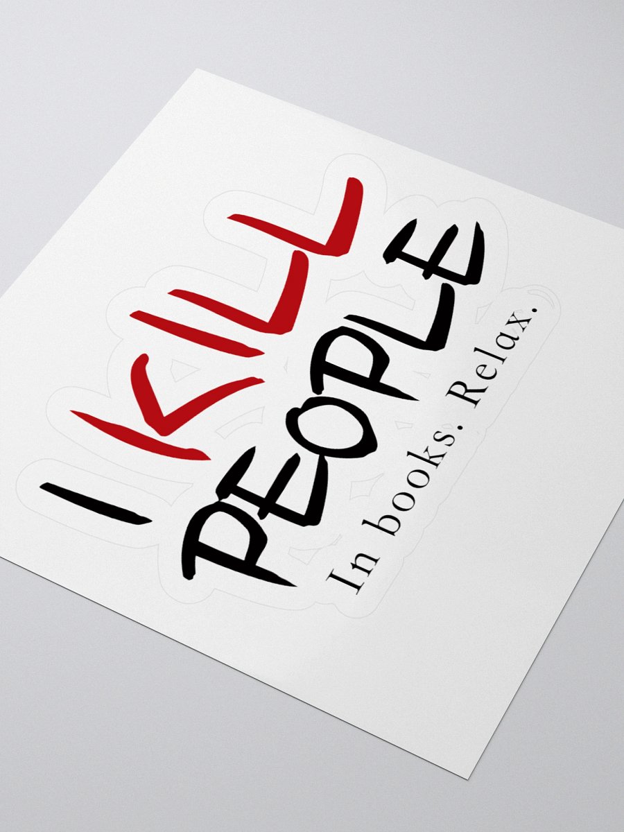 Fiendish Writer Kiss Cut Sticker product image (7)