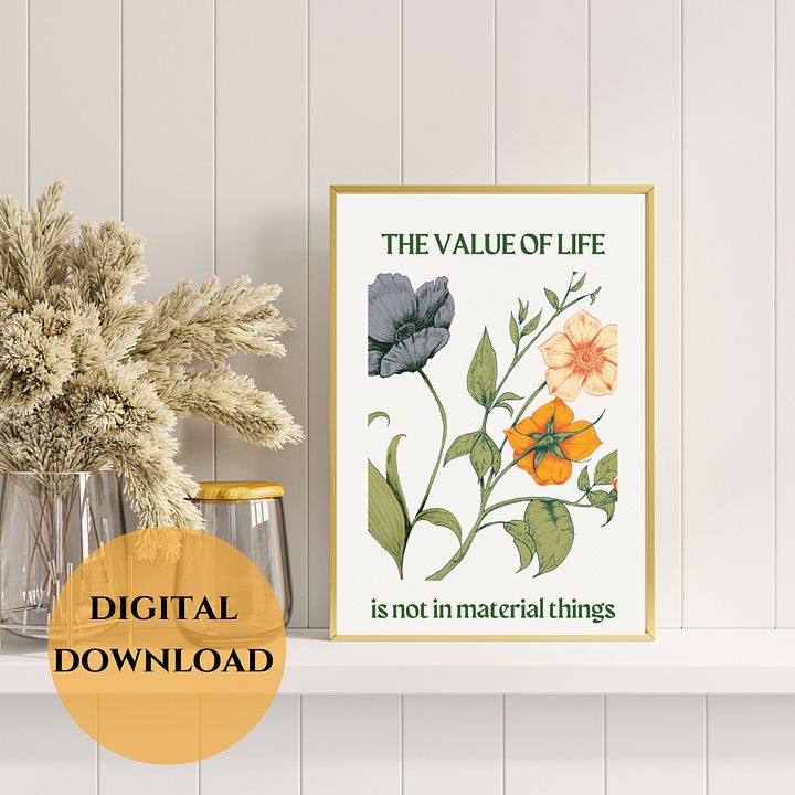 Value of Life Printable Wall Art product image (1)
