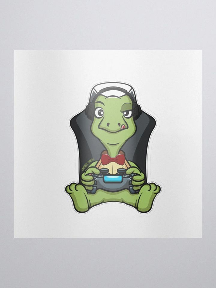 Large single Gaming Turtle sticker product image (1)