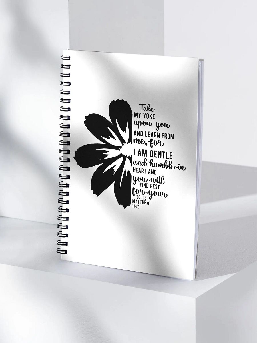 Monochrome Floral Dreams Spiral Notebook product image (4)
