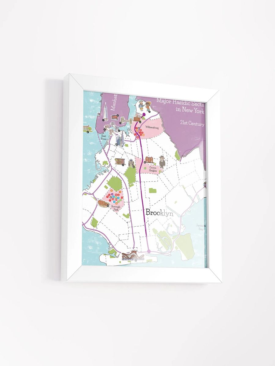 My custom map of Hasidic Brooklyn product image (13)
