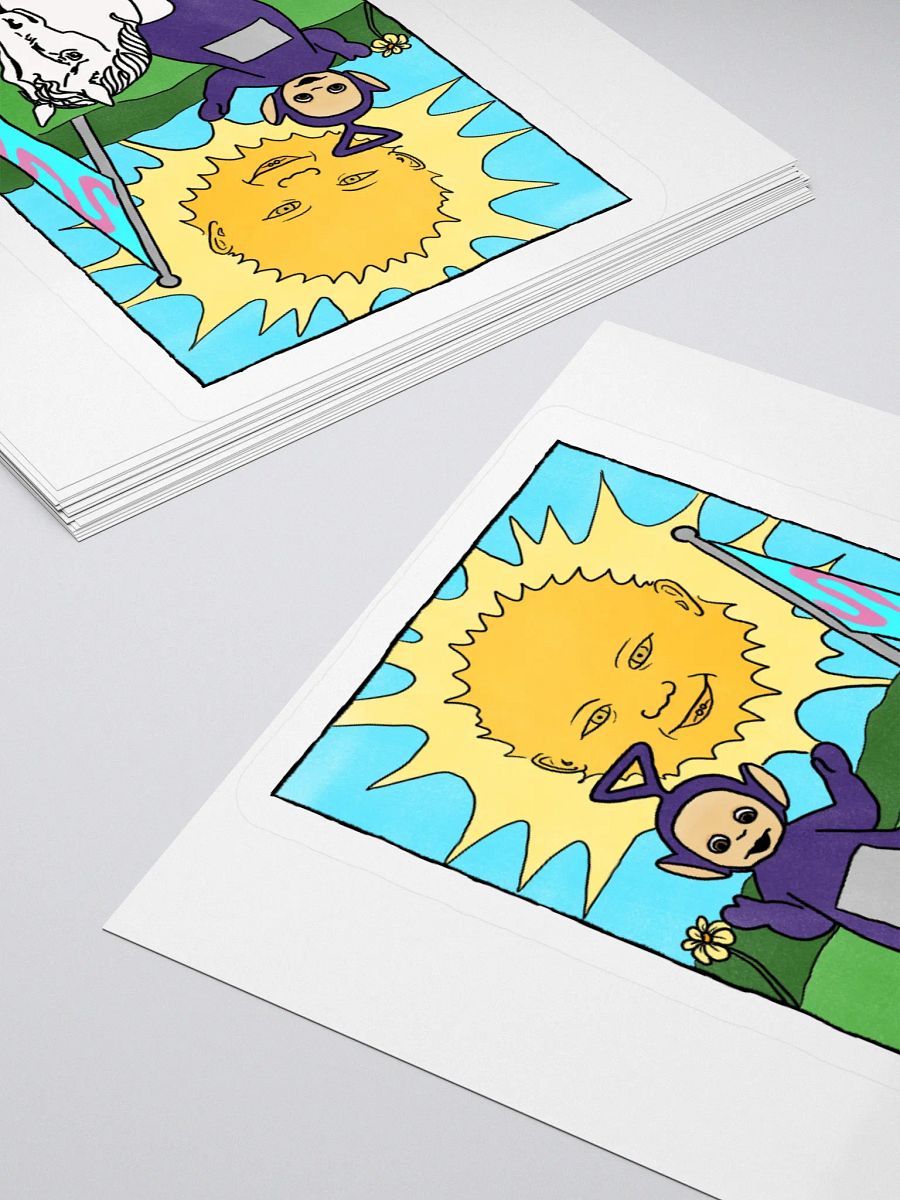 Teletubbies Sun Tarot Card Sticker product image (4)