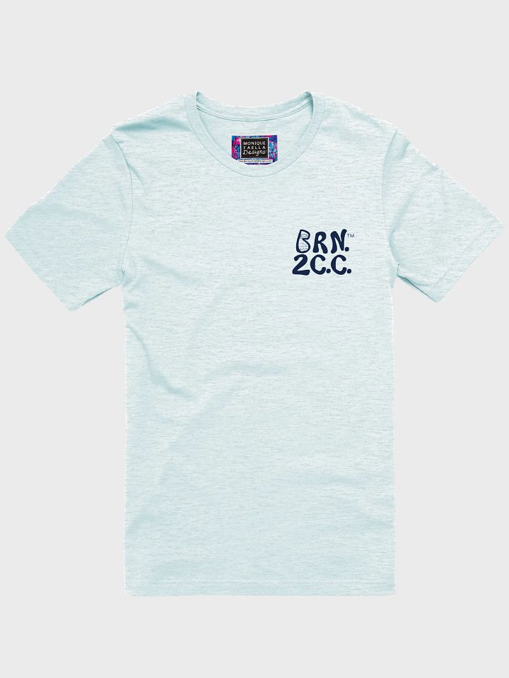 Men's | BOURNE to Cape Cod™ | Supersoft T-Shirt by Bella+Canvas | Navy Blue Logo on Light Neutrals product image (11)