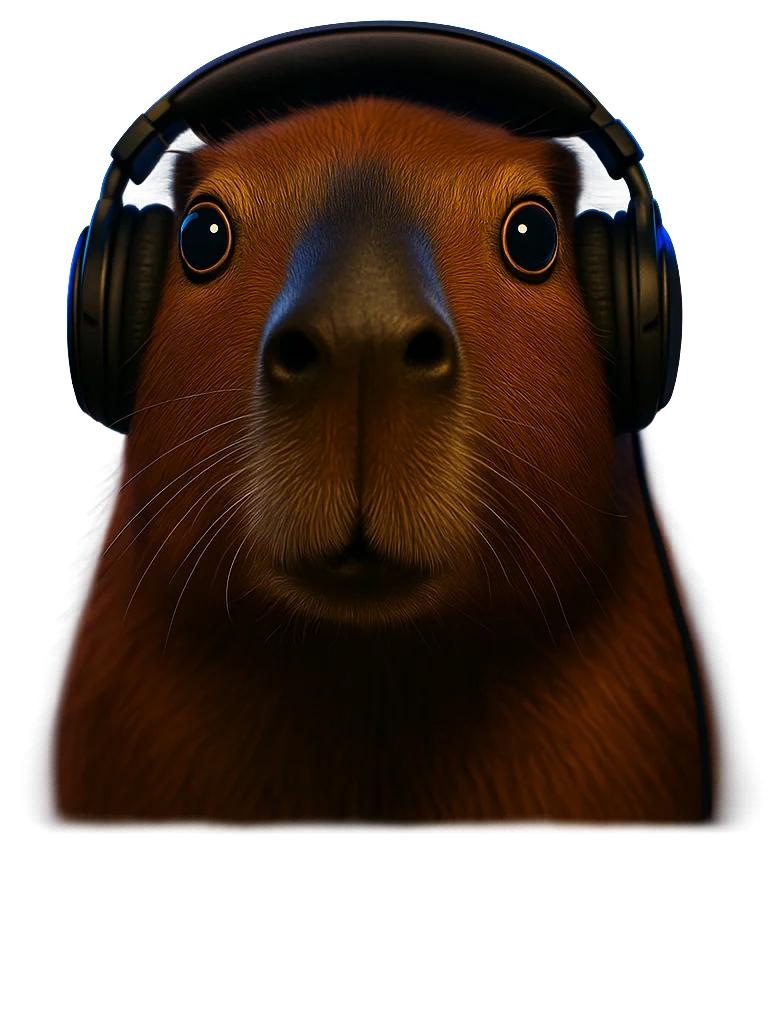 Capybara Techno Logo – Limited Digital License · 1024×1024 Edition product image (1)