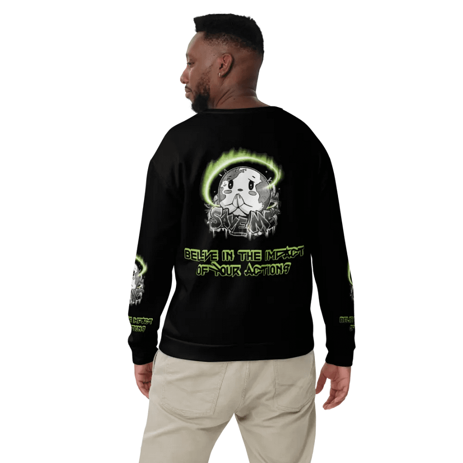 Save Me Recycled Unisex Sweatshirt – Wear Your Commitment product image (10)