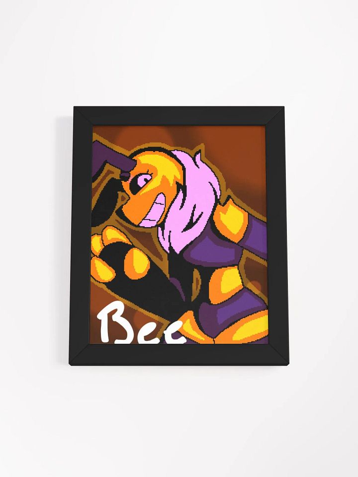 Bee portrait framed poster product image (1)
