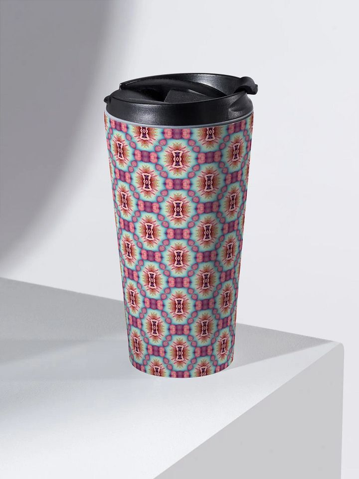 Vibrant Florals & Hearts Travel Mug product image (2)