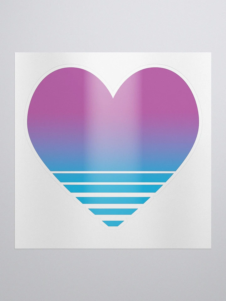 Vaporwave Heart Sticker product image (1)
