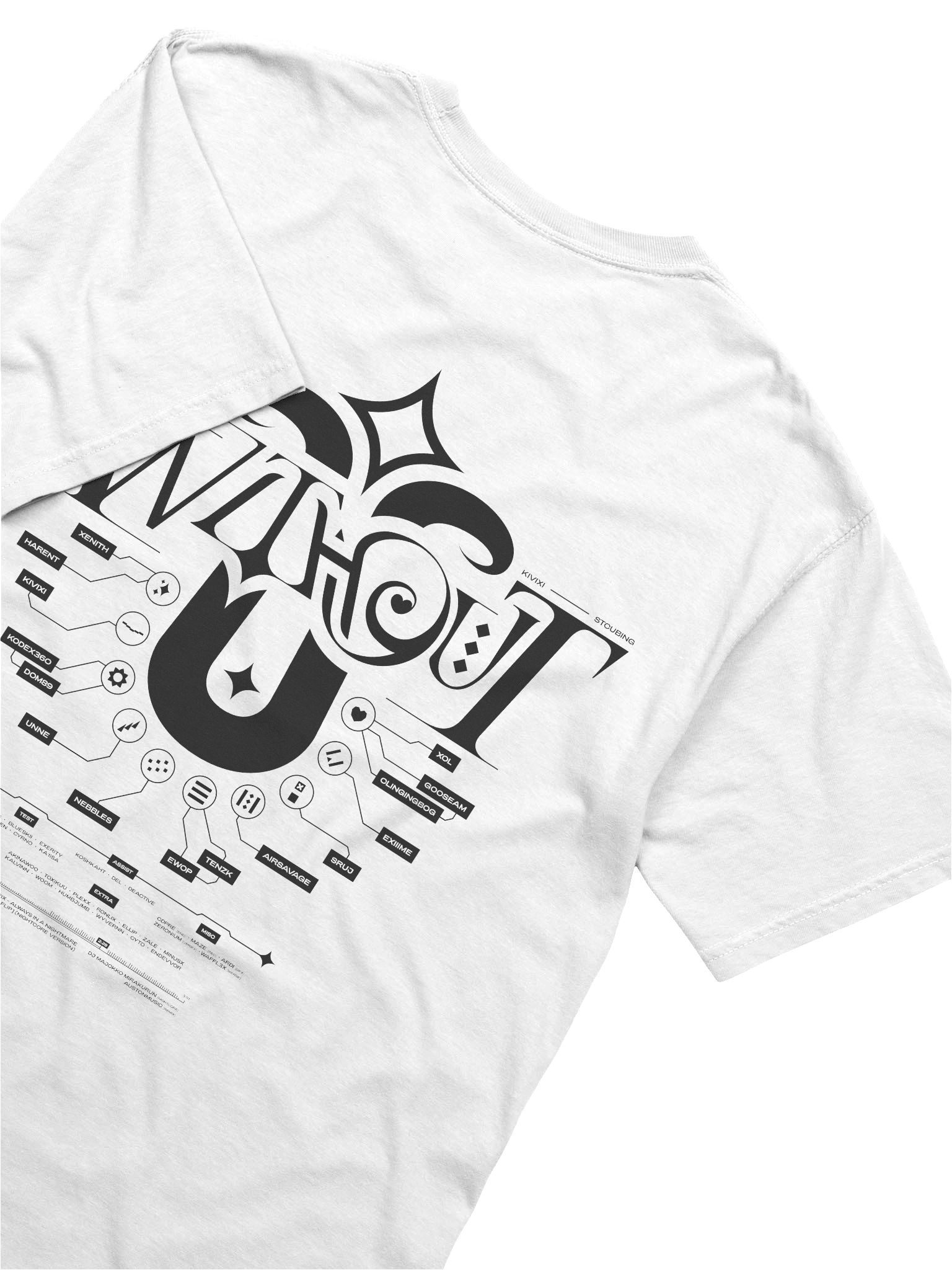 W/O U Black/White Shirt product image (6)