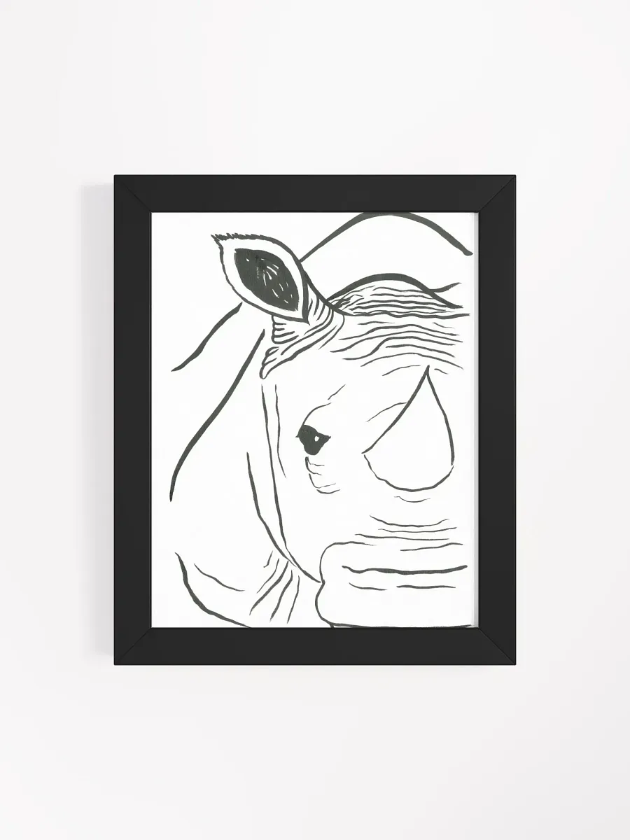 Face Of A Rhino Framed Print product image (36)