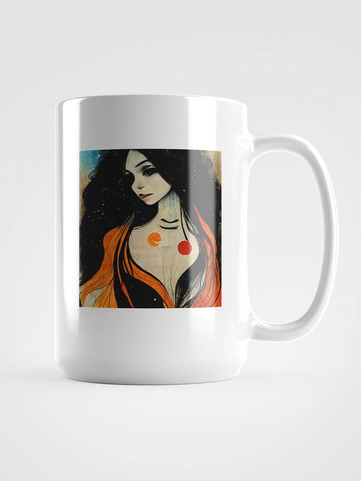 Starry Night Muse White Glossy Mug product image (1)