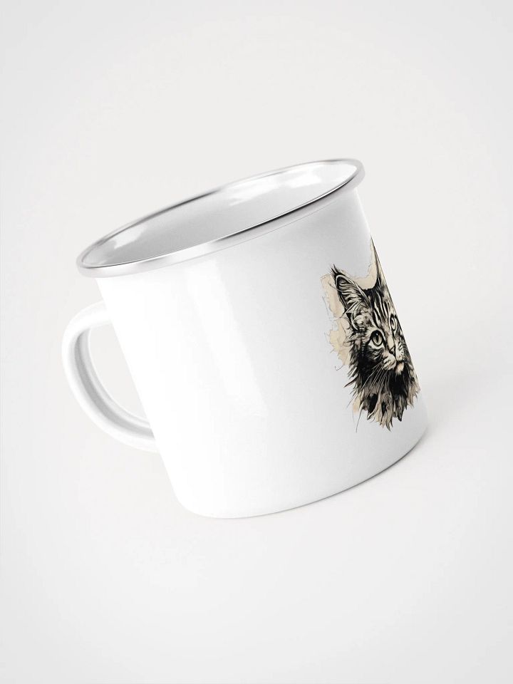 Cat Art Enamel Mug product image (2)
