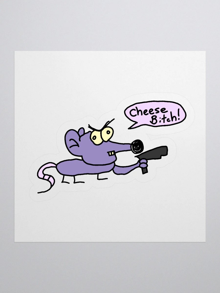 Cheese bitch! sticker product image (1)