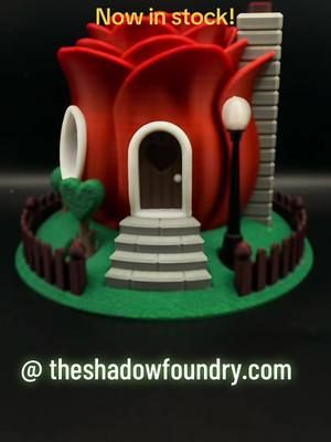 Only 4 in stock.  Rose fairy house #3dprinted #fyp #3dprinting #diy #3d #