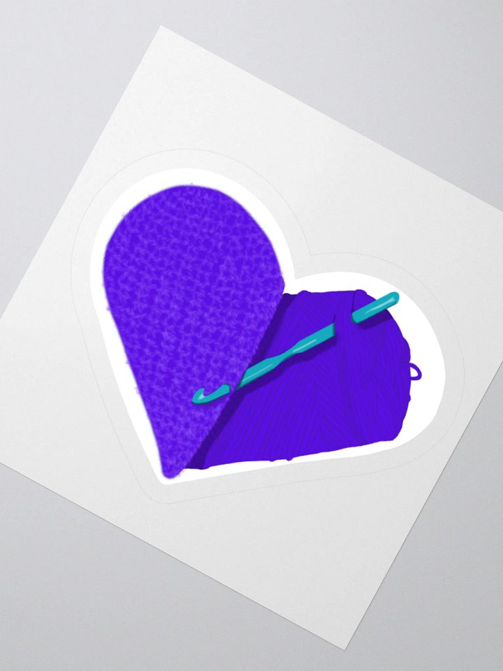 Crochet Love - Purple Sticker product image (6)
