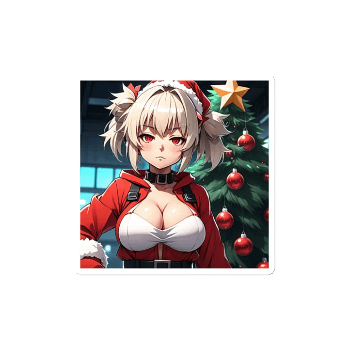 Santa Pigtails Christmas Magnets product image (2)