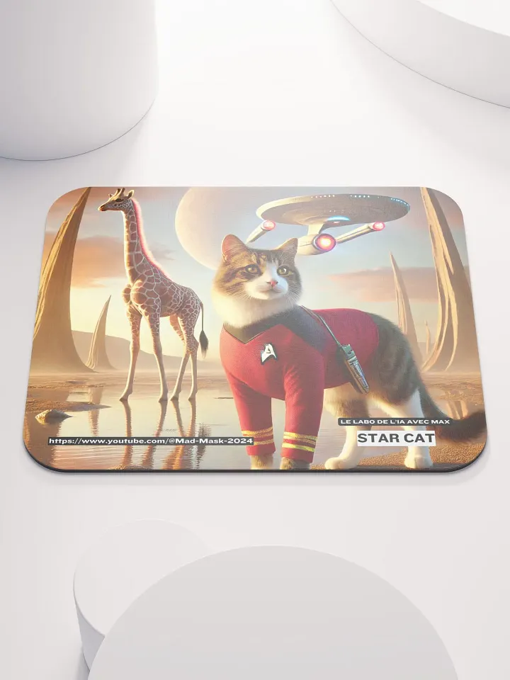 Classic Mouse Pad : Star Cat product image (1)