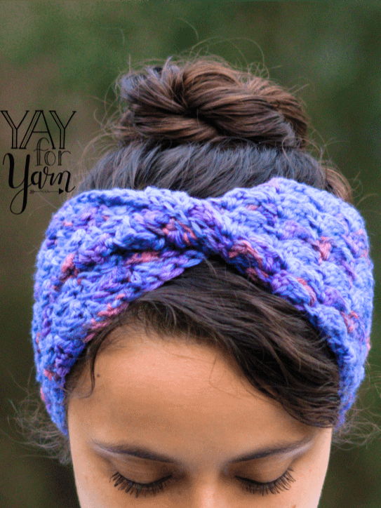 Twisted Earwarmer - PDF Headband Crochet Pattern & Video Tutorial product image (1)