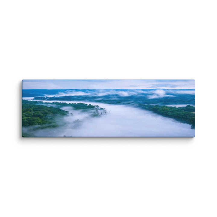 Mist Over the Taneycomo, Forsyth, Missouri - Sublimation Print on Canvas product image (1)