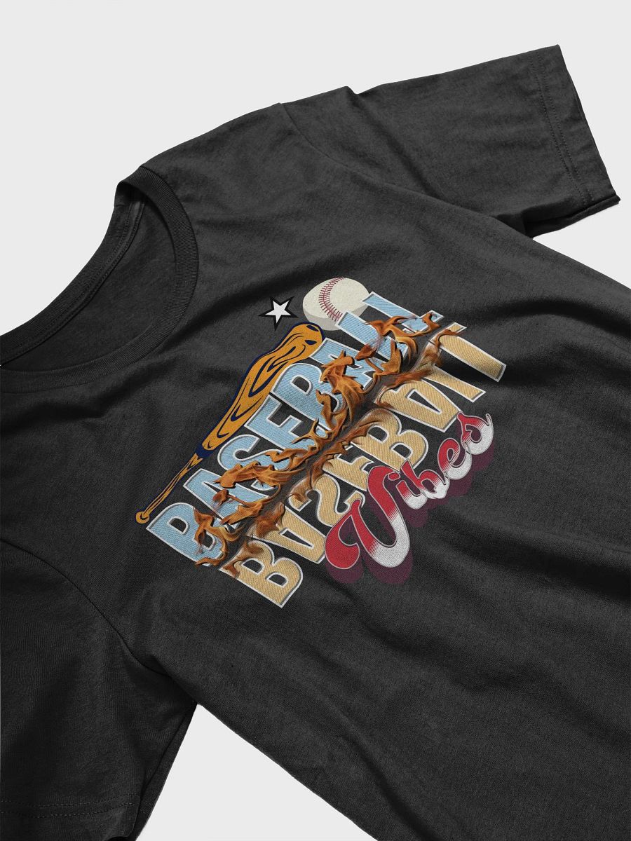 Baseball Flaming Vibes T-Shirt product image (2)
