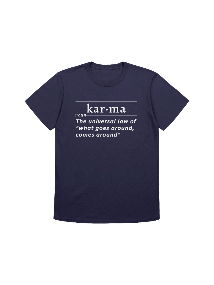 Karma Def Tee Unisex wht v1 product image (1)