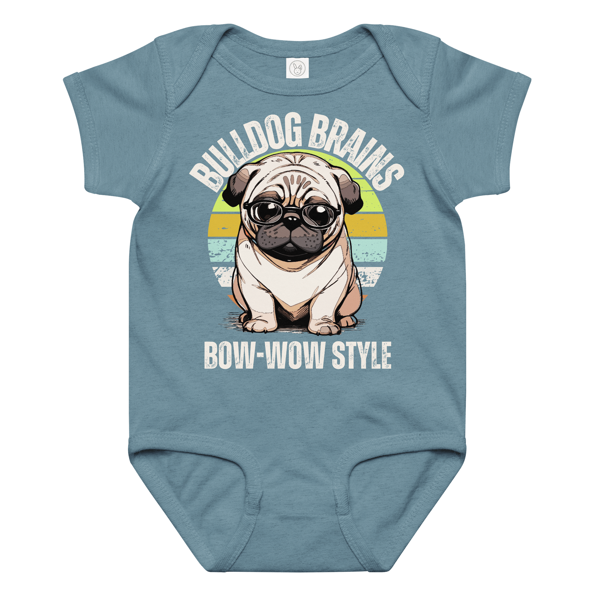 Bulldog Brains Bow-wow Style Baby Jumpsuit product image (2)