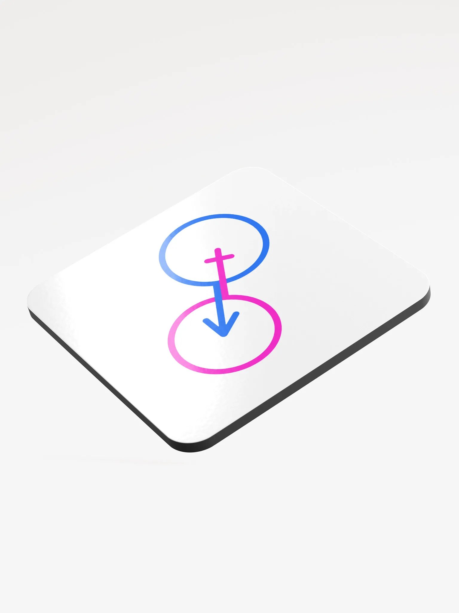 Male & Female Intersection Cork Coaster product image (3)
