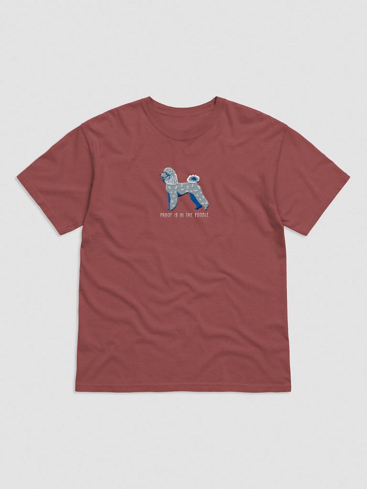 Proof Is in the Poodle T-Shirt(Embroidered) of a Miniature Poodle(Blue) product image (9)