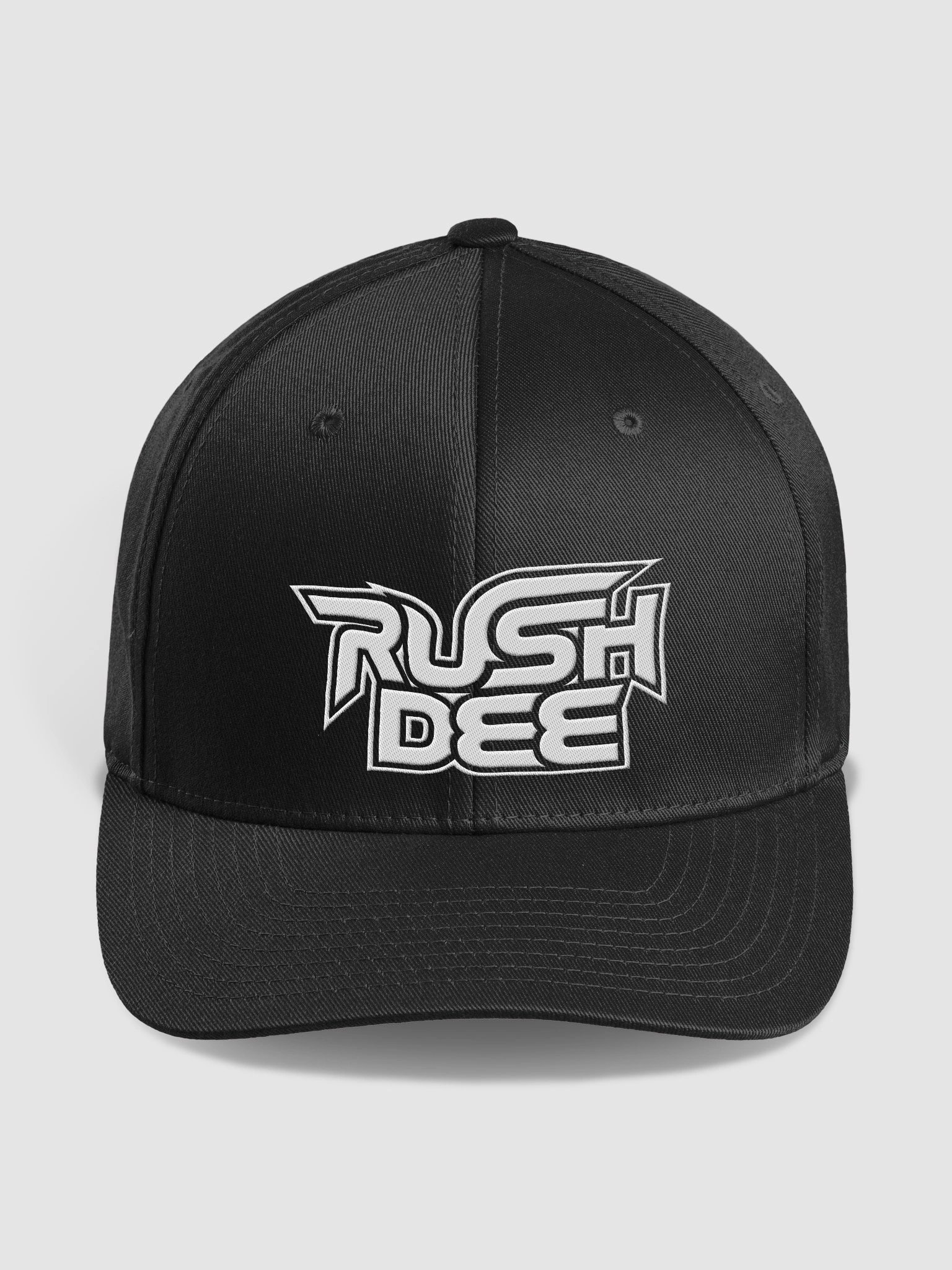 Rush Dee Logo Flexfit Cap Black (stick) product image (1)