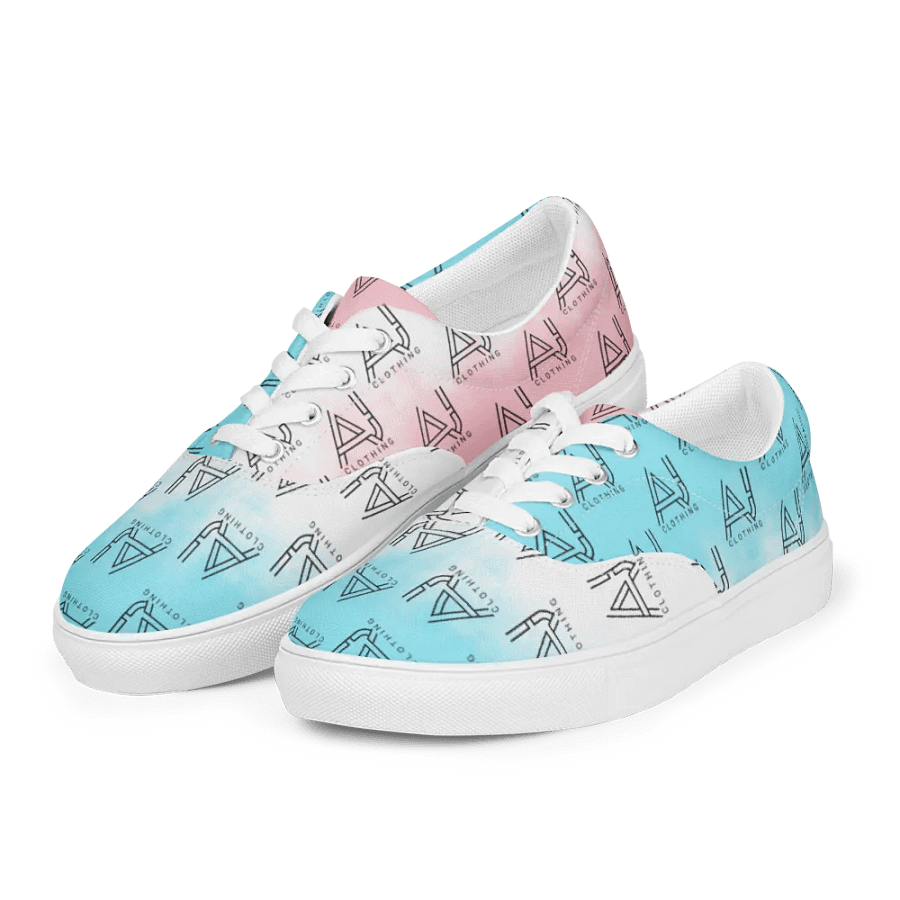 Women's Blue Pink Lace up Shoes product image (12)