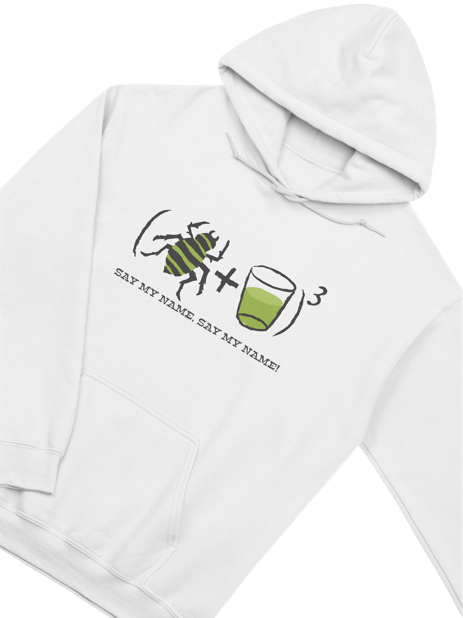 [UM Designs] Beetle & Juice - Unisex Pullover Graphic Hoodie [black letters] product image (3)