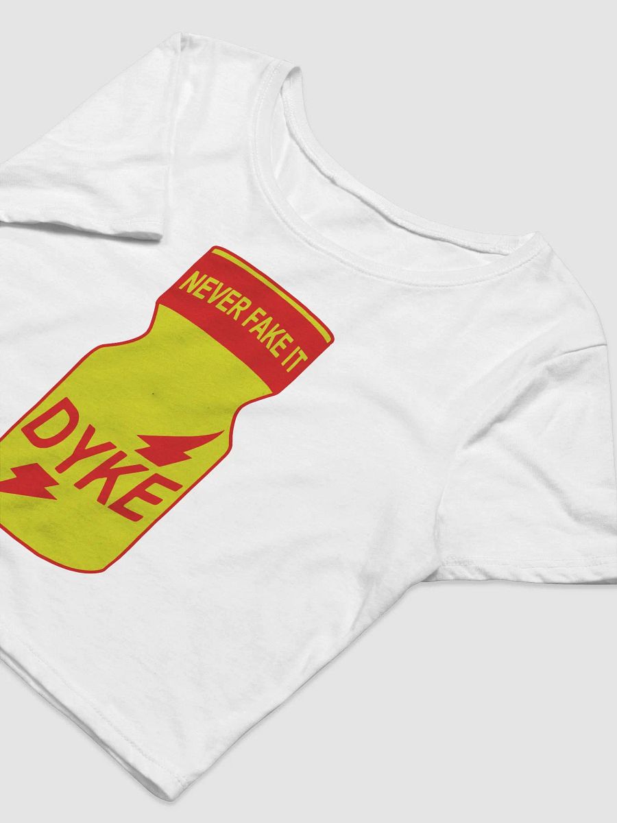Dyke Poppers Cropped Tee 👃 White product image (3)