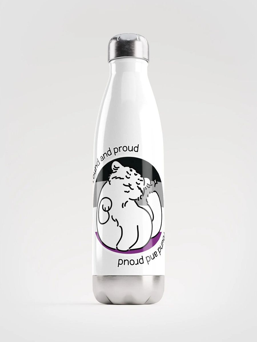 Round and Proud Manul Pride Asexual Version - Bottle product image (1)