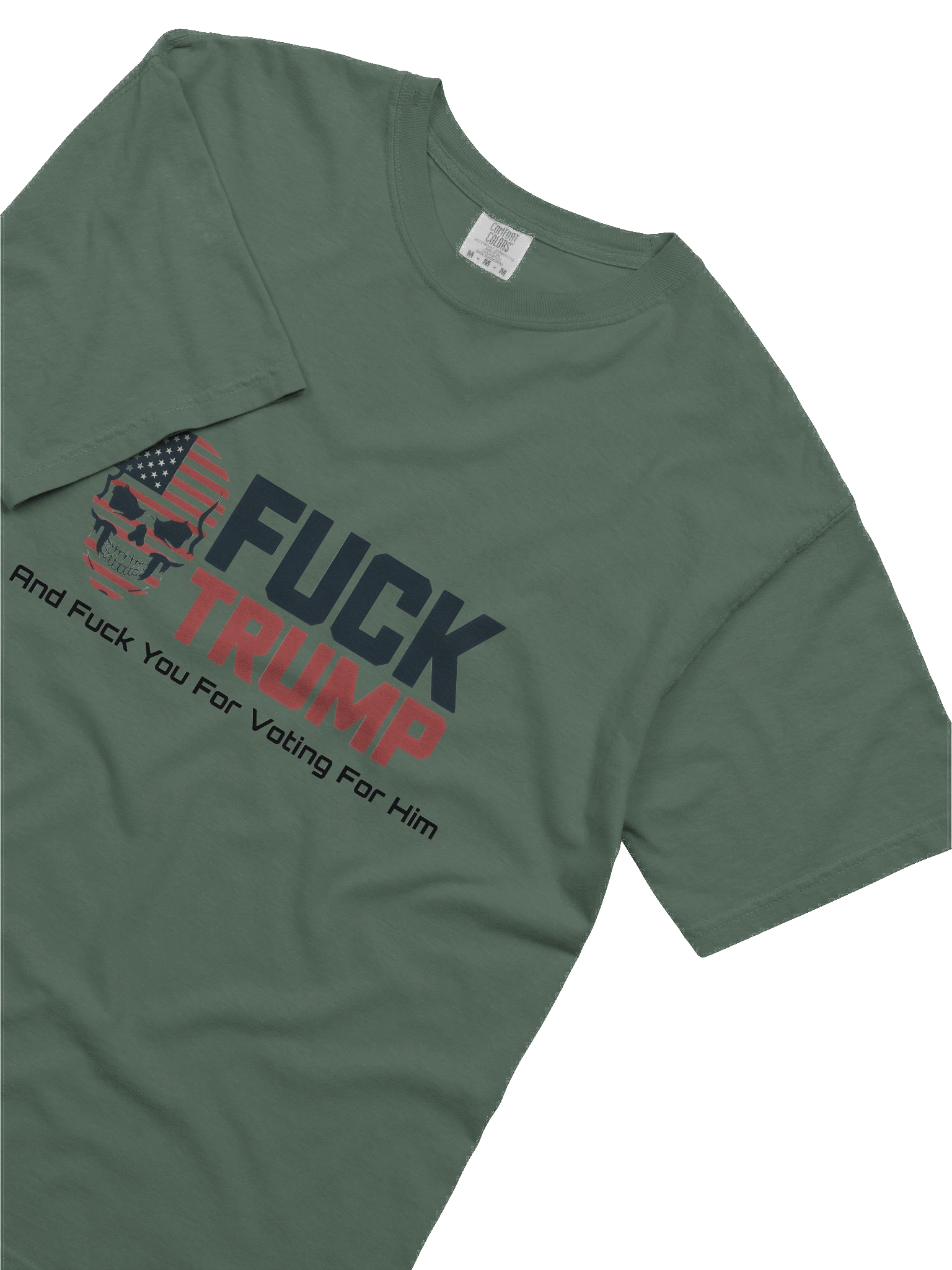 Fuck Trump: Garment-Dyed Cotton T-Shirt product image (38)