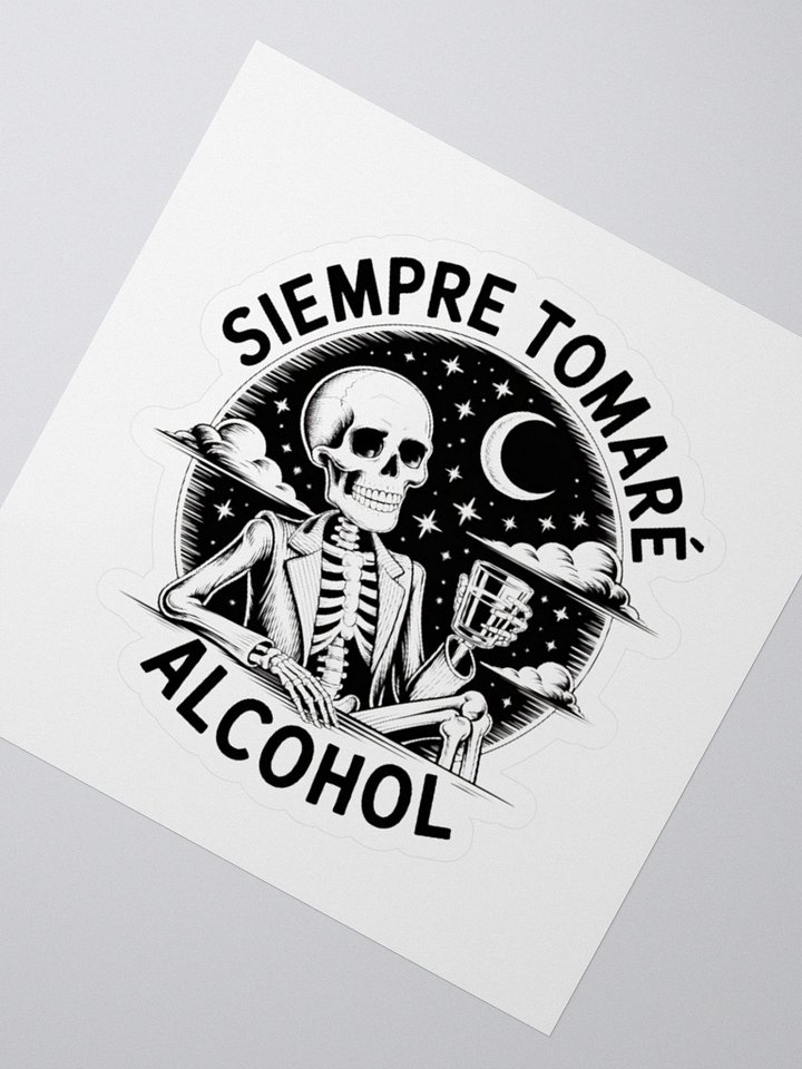 Mystical Skeleton Night Sticker product image (2)