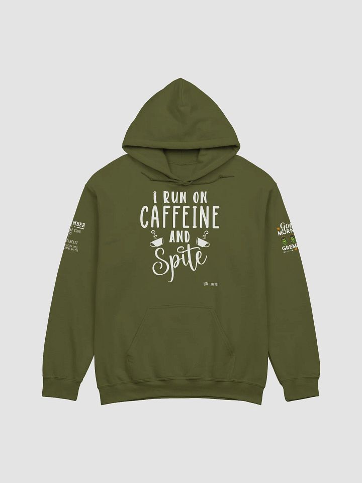 I run on caffeine and spit hoodie Dark (new size chart) product image (1)