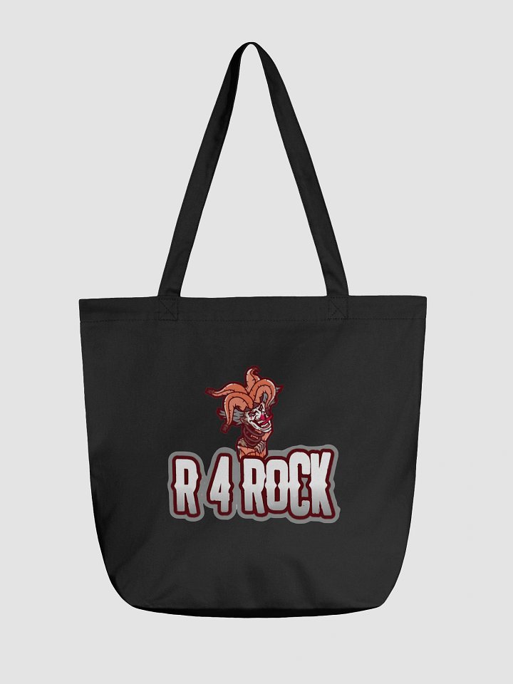 R 4 ROCK Black Canvas Tote – Game Bold, Carry Bigger product image (1)