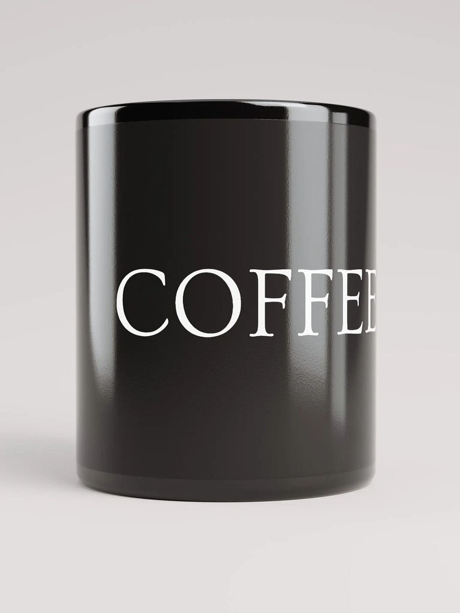 COFFEE - Glossy Coffee Mug (BLACK) product image (1)