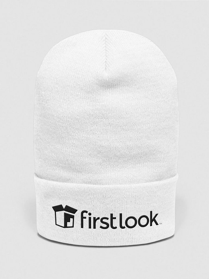 Embroidered Black Logo Beanie (2 Colors) product image (2)