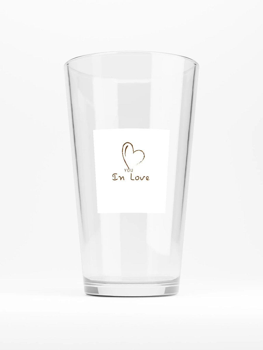 YOU In Love Heart Shaker Pint Glass product image (1)
