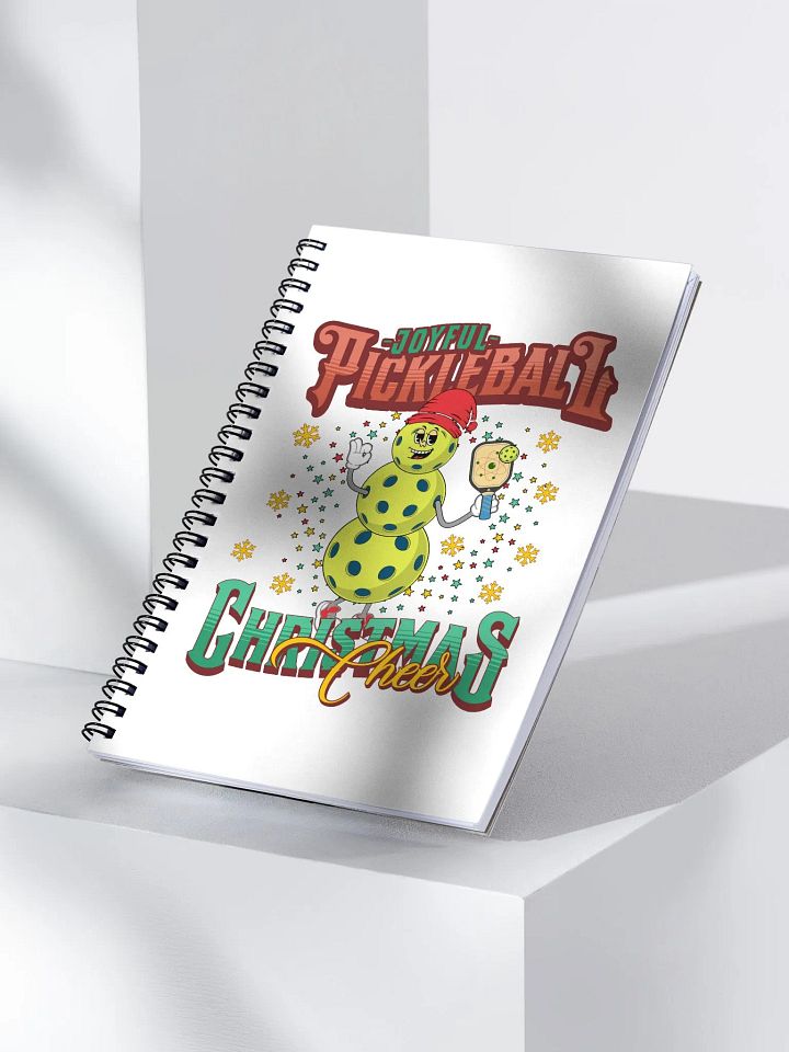 Joyful Pickleball Christmas Cheer Snowman Spiral Notebook product image (2)