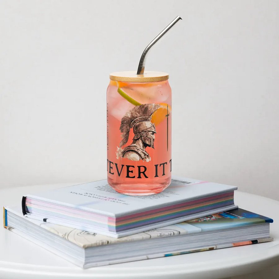 Stoic Quote Can-Shaped Glass product image (9)
