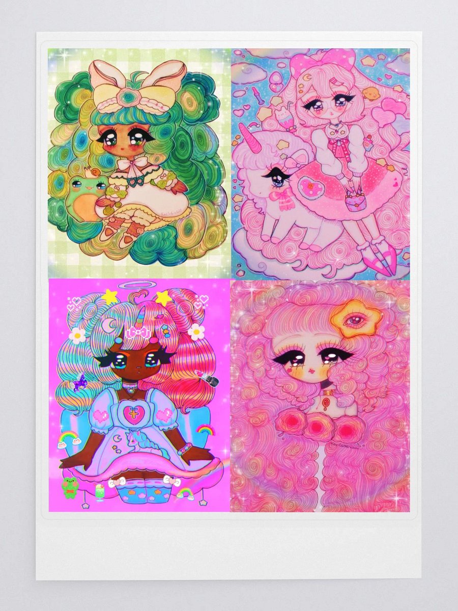 Kawaii Sticker Collection - Set of 4 product image (3)